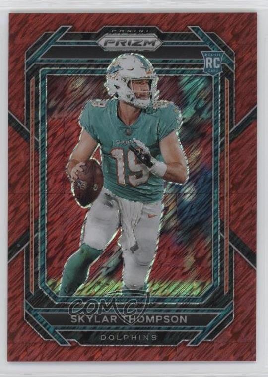 2022 Panini Prizm Rookies Red Shimmer /35 Skylar Thompson #354 Rookie RC 1by8
