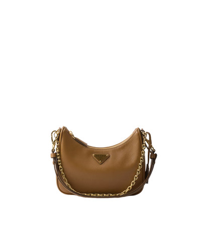 PRADA Re-Edition Mini $2700 Caramel Saffiano Leather Shoulder Bag New/Authentic