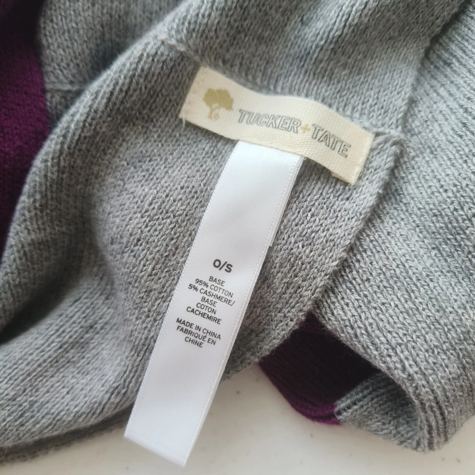 TUCKER TATE Mujer Multicolor Infinity Bufanda Talla O/S Algodón y Cachemira Azul Foto 3 de 4