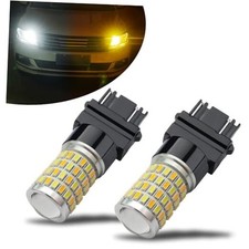 Super Bright 4157 3155 3457 Switchback LED Bulbs with 3157 White/Amber