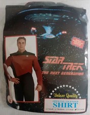 Star Trek The Next Generation TNG Uniform Shirt, Rubies Licensed, Size XL, New 