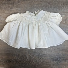 Vintage Hand Made Feltman Brothers Bros. Baby Dress Cream 0-3 Mo. Philippines