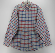 Brooks Brothers Shirt Men Large Blue Oxford Cloth OCBD Original Non Iron 346 