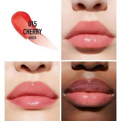 Dior Addict Lip Glow 015 Cherry Sheer Hydrating Lip Balm 0.11oz New In Box