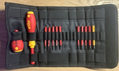 Wiha Schraubendreher und Bit Set slimVario  gemischt 19-tlg. inkl. Falttasche