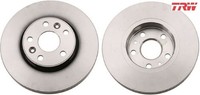 2X Bremsscheibe TRW DF6448 2 Bremsscheiben Vorderachse Vorne FüR Renault