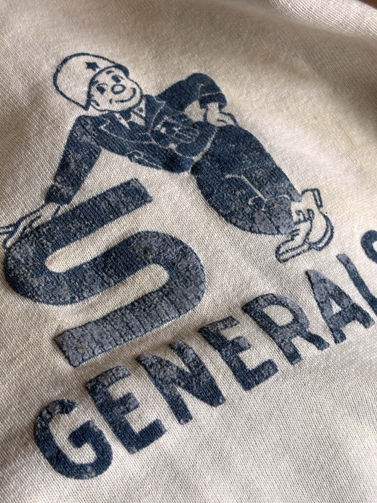 Vintage 1940s Quarter Zip Sweatshirt Size M Rare Shafter Generals image 3