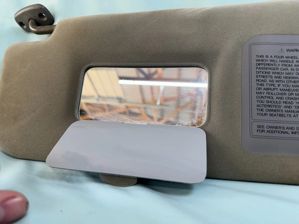 Комплект солнцезащитных козырьков 92-97 Isuzu Trooper/Acura SLX пара для левого и правого водителя и пассажира - Изображение 3 из 4