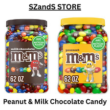 2 Pack M M's Peanut Chocolate  Milk Chocolate - Pantry Size Candy, 62 oz Each