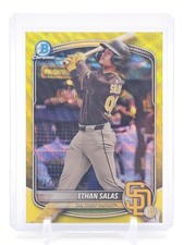 ETHAN SALAS 2025 BOWMAN CHROME GOLD SHIMMER REFRACTOR #BCP-169 Q3329