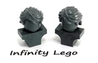 2 LEGO Dark Grey Scalps / Statue Roman Greek Style Minifigure Monument