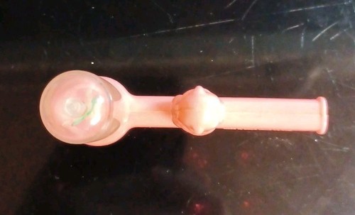 Vintage Pink Bunny & Dancing Ballerina Kunststoffpfeife Made In Hong Kong - Bild 6 von 13
