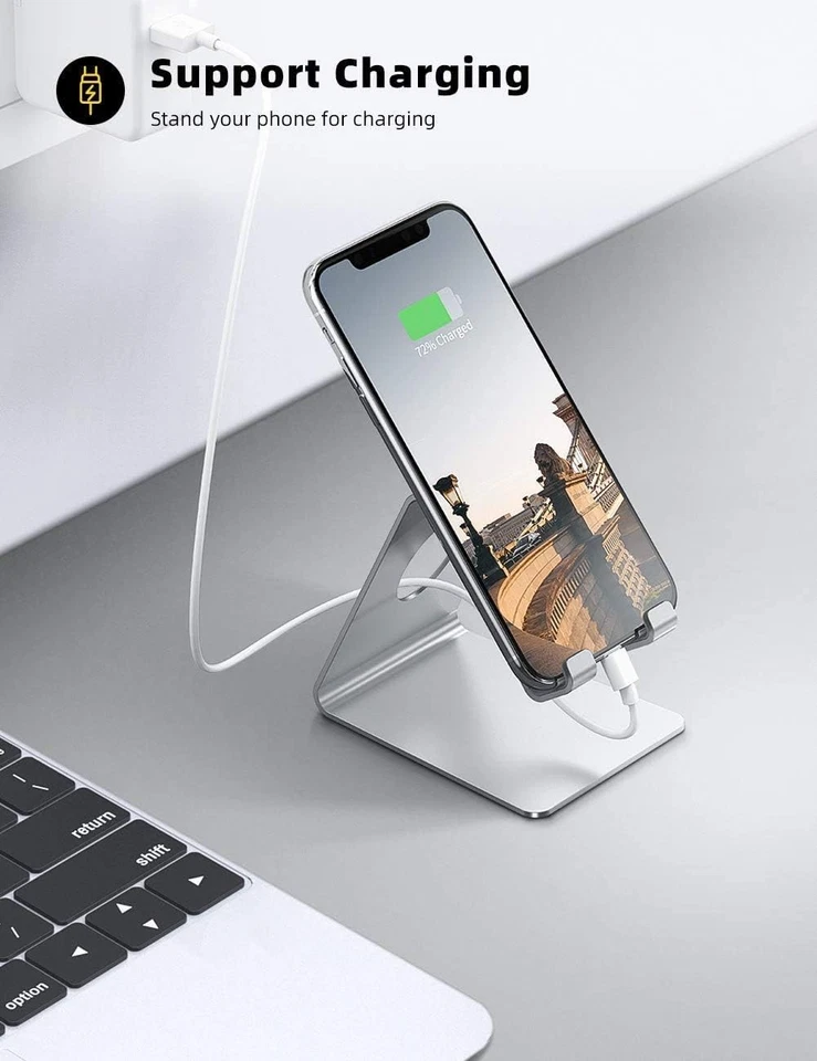 Lamicall Cell Phone Stand, Desk Holder Cradle, Compatible with Sliver  - Image 3 of 4