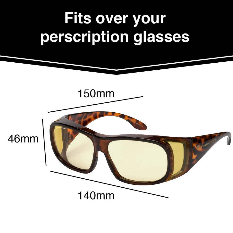 Night-Lite FitOns Night Driving Glasses Anti-Reflective Coating Nighttime Vision - Image 2 of 4