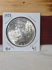 1923- PEACE SILVER DOLLAR- HIGH GRADE- NICE COIN-NR AUCTION- # 41