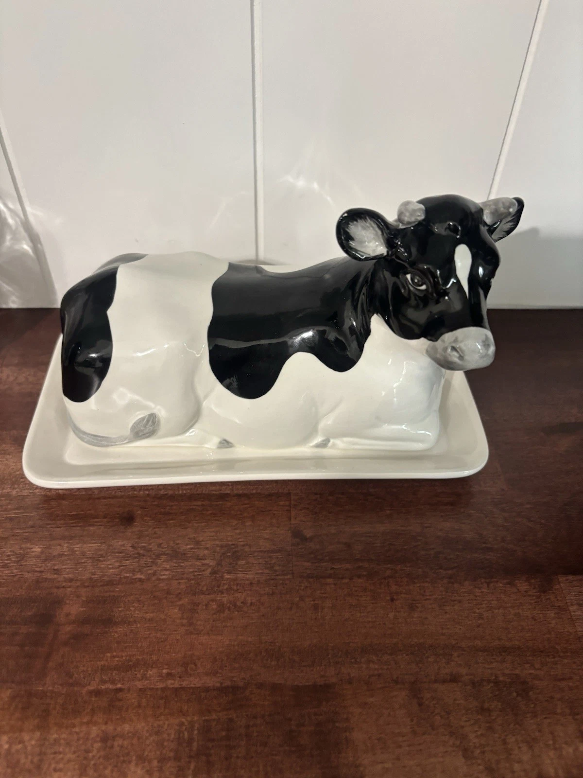 Vintage 1982 Otagiri Holstein Cow Butter Dish Farm Decor Excellent!
Opens in a new window or tab