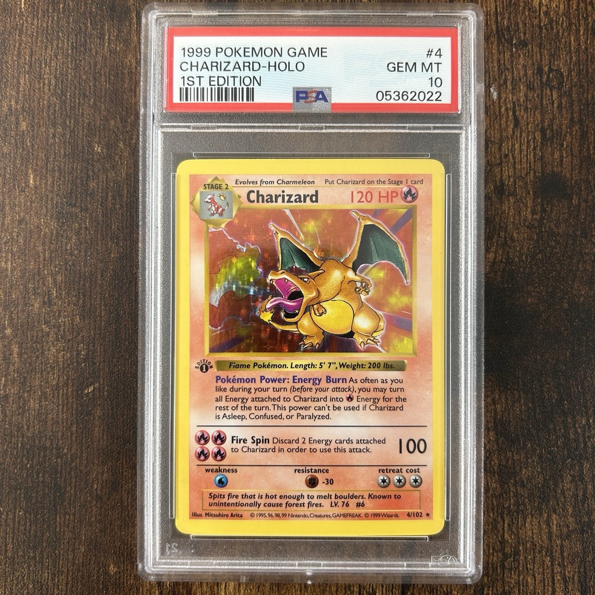 Set Complet Base Set 1ère Édition Pokémon 1999 - PSA 10 (Allemand) - Charizard Inclus