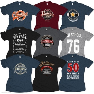 T-Shirt 50. Geburtstag Geschenk 50 Jahre Jahrgang 1976 fünfzig 76 Fun Shirt