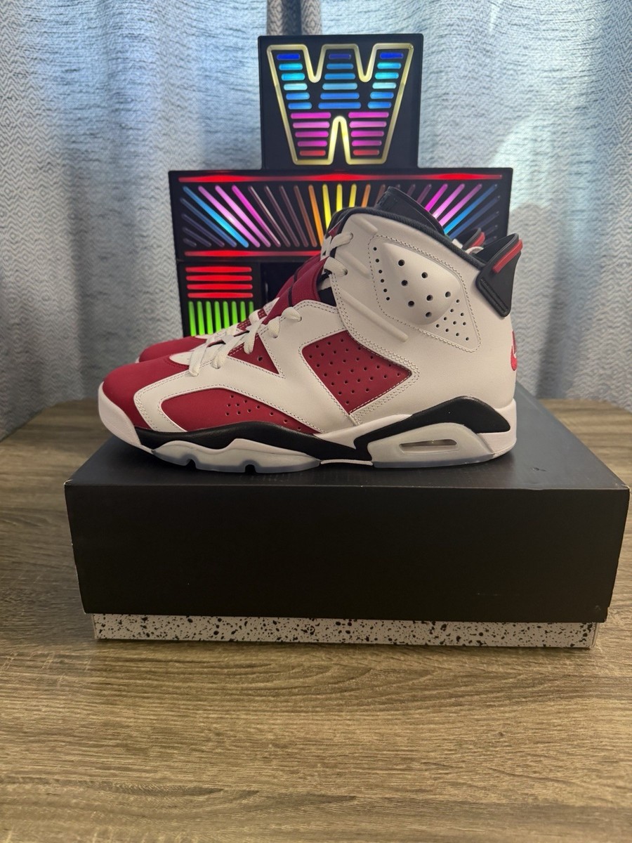 Nike Air Jordan 6 Retro Carmine CT8529106 White Red, 2021, Size
