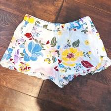 Carter's Girls XS 4/5 Shorts Viscose White Floral