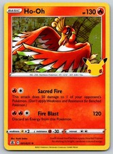 Carta Pokemon Ho-Oh Holo Celebrazioni 001/025 quasi nuova