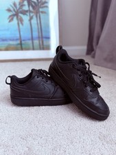 Nike Big Kids Court Borough Low Recraft Black Sneakers Youth Size 6Y US 5.5 UK -