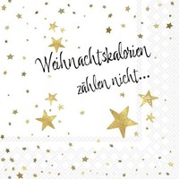 Weihnachten Servietten Lunch 33X33 3-Lagig 20 StüCk Weihnachtskalorien ZäHlen N