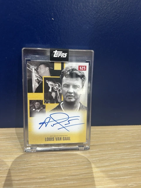 Louis Van Gaal 1/1 - ON CARD AUTO - TOPS AJAX 125th ANNIVERSARY