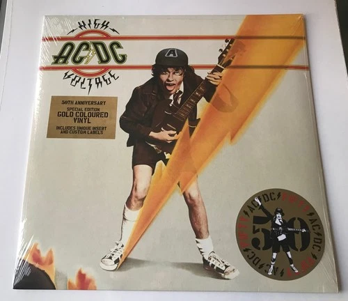 AC/DC - High Voltage - 50th Anniversary Gold Vinyl - UK IMPORT LP
