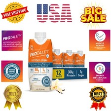 Vanilla Nutrition Shake | 30g Protein, 1g Sugar | Nutrition Support for Muscl...