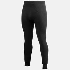 Unisex Angora Merino Wool Leggings Stretch Thermal Long Johns Black Underwear M