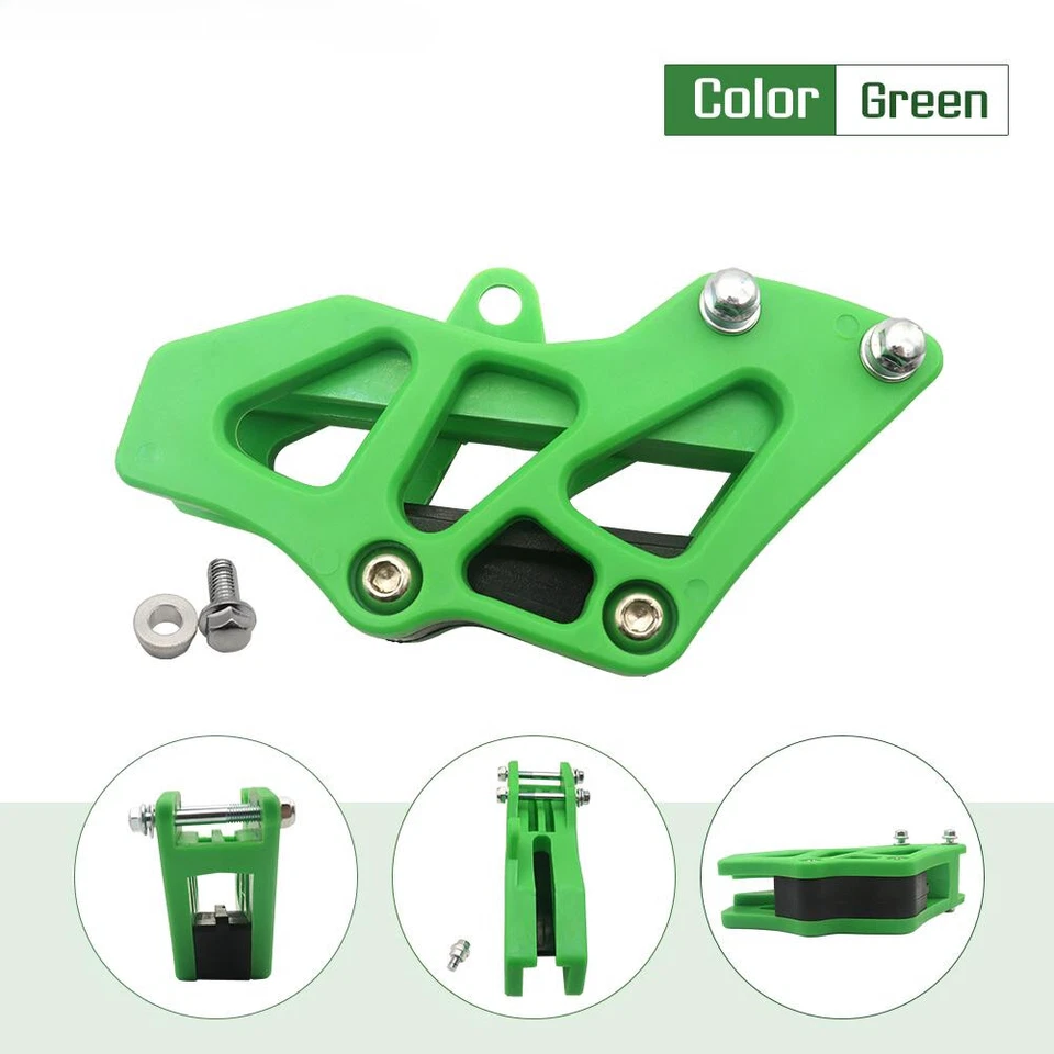 Chain Guide Guard Protector For Kawasaki KX250 KX450 KX250F KX450F KLX450R Green - Image 2 of 4