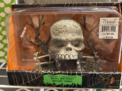 2003 Lemax Spooky Town Village Skull Archway 33409 In Box