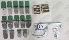 40 Piece TODCO Roll Up Door Kit 1" NYLON Rollers ZINC LOCK + KEEPER 6 panel