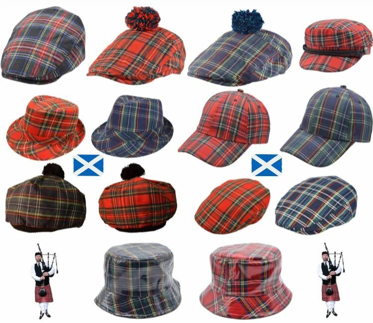 Fidra Scottish Tartan hats, caps baseball caps, bucket hats,breton caps