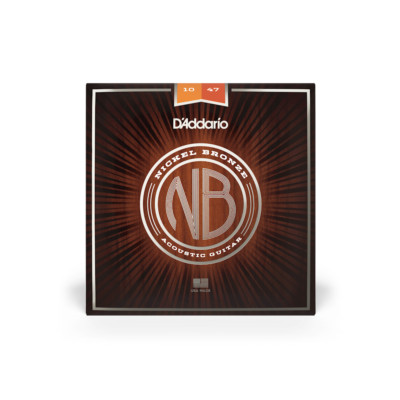 D'ADDARIO NB1047 Nickel Bronze Acoustic Guitar Strings, Extra Light, 10-47