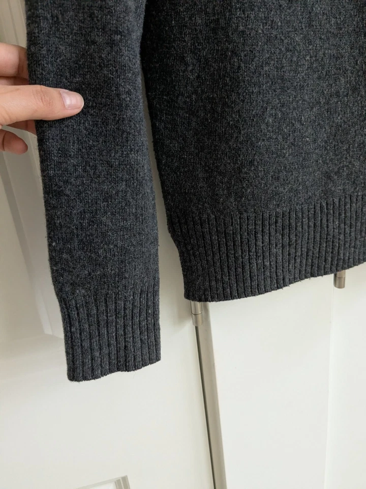 Jack Spade Sweater Men XS Gray Lambswool Crew Neck Lightweight Soft Pullover - Image 2 of 4