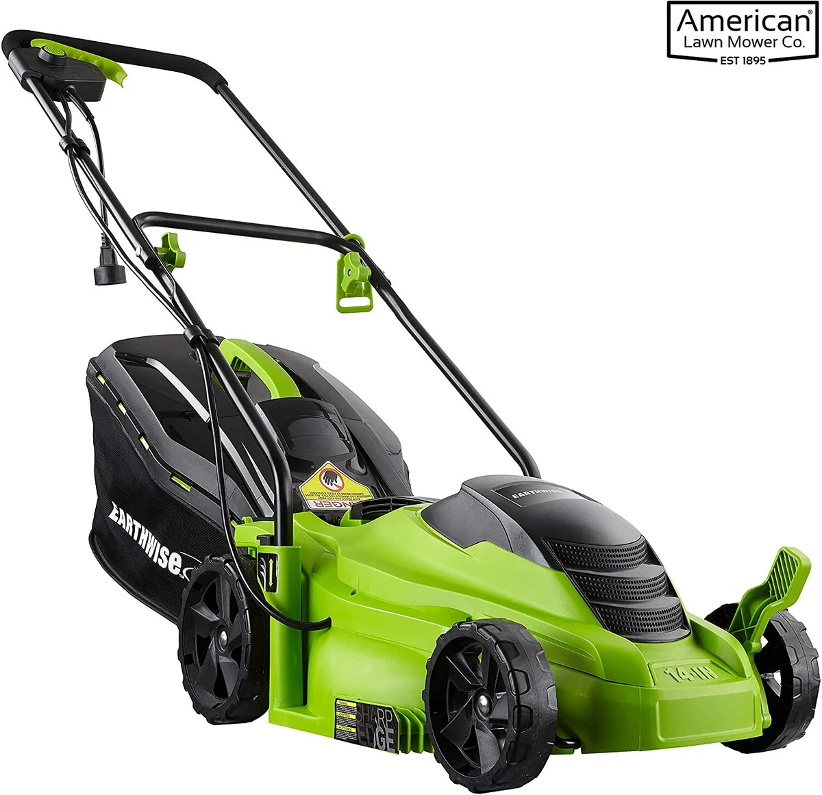 Earthwise 14 Corded Electric Push Lawn Mower 50614 - 120V, 60Hz