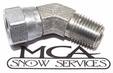 Western Fisher Snow Plow Hydraulic Fitting Unimount 45 Swivel Hose 92190 8127