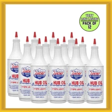 Lucas Oil 10088 32oz Extremely Heat Resistant & Long Lasting Hub Oil (12 Pack)