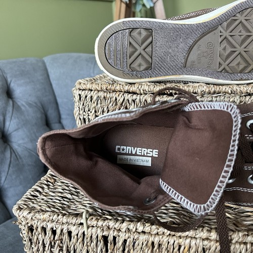 Zapatillas Converse All Star Hi Chuck Taylor de lona encerada Reino Unido 8,5 UE 42 - Imagen 8 de 9