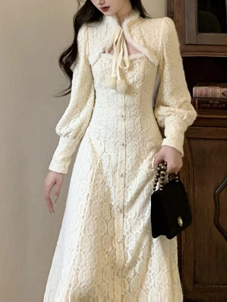 【新品M】LIMITED VINTAGE LACE DRESS 新品M】LIMITED VINTAGE LACE DRESS