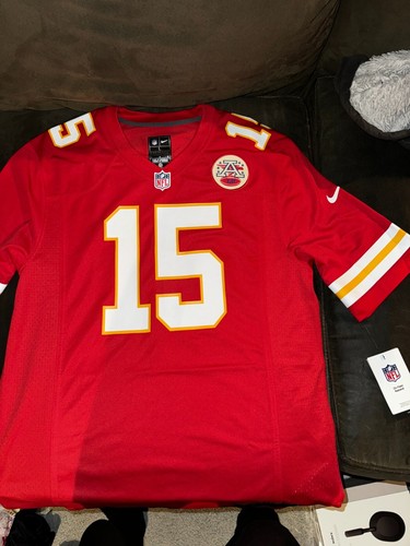Kansas City Chiefs Patrick Mahomes Red Nike Game Jersey #15 Size Large - NWT