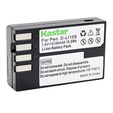 1x Kastar Battery for Pentax D-Li109 DLI109 K-R K-30 K-50 K-500