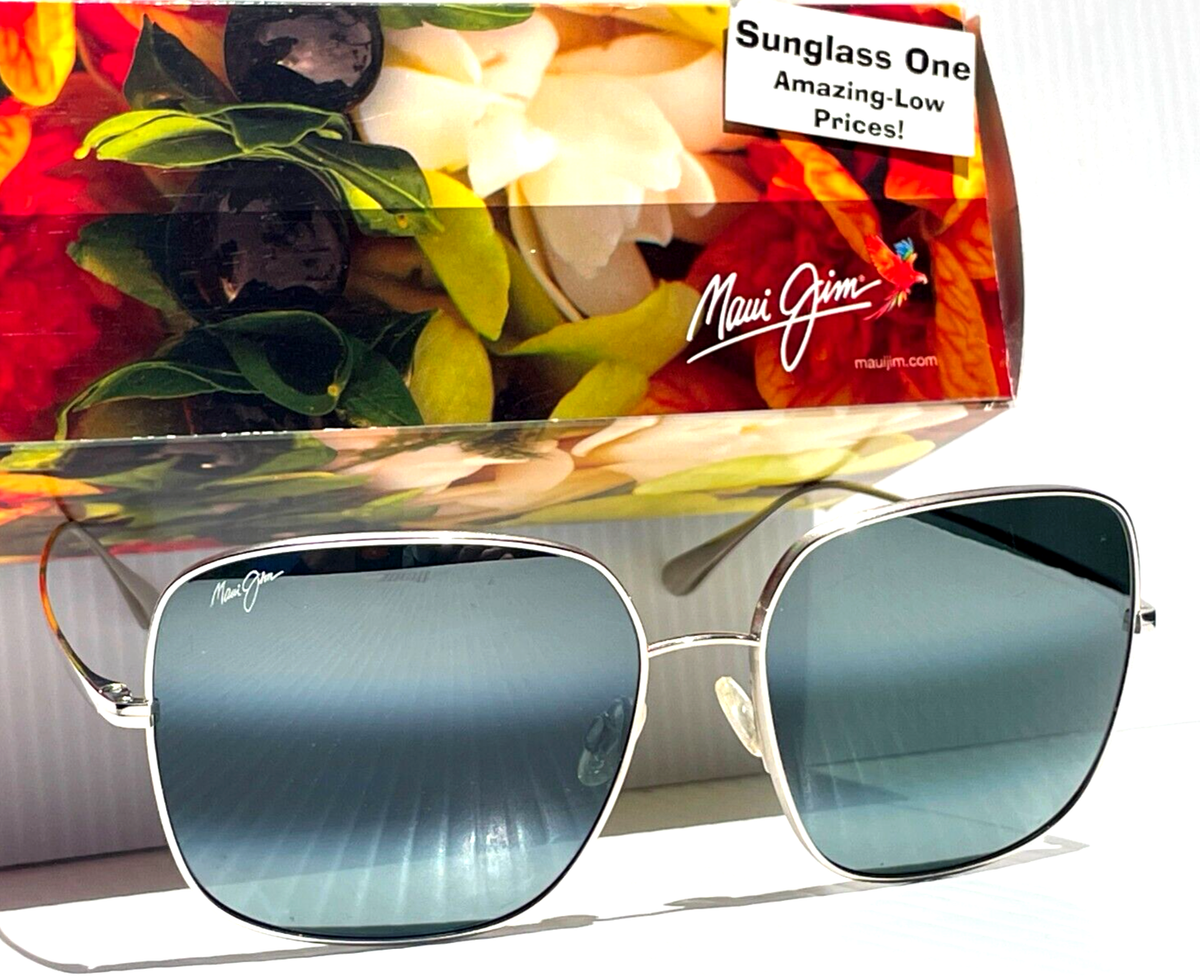 NEW Maui Jim TRITON chrome Titanium POLARIZED Grey Lens Sunglass