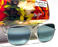 NEW Maui Jim TRITON chrome Titanium POLARIZED Grey Lens Sunglass 546-17