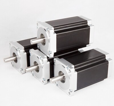 US Free Ship 4PC Nema 34 Stepper Motor 1600oz.in 3.5A CNC Cut Mill