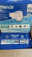 XL Attends Care Advanced Incontinence Brief Breathable 20 Ct Per Package