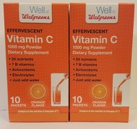 2 Well At Walgreens Vitamin C 1000 Mg Powder - 10 Packets Ea. Exp. 2/19 2 Well At Walgreens Vitamin C 1000 Mg Powder - 10 Packets Ea. Exp. 2/19