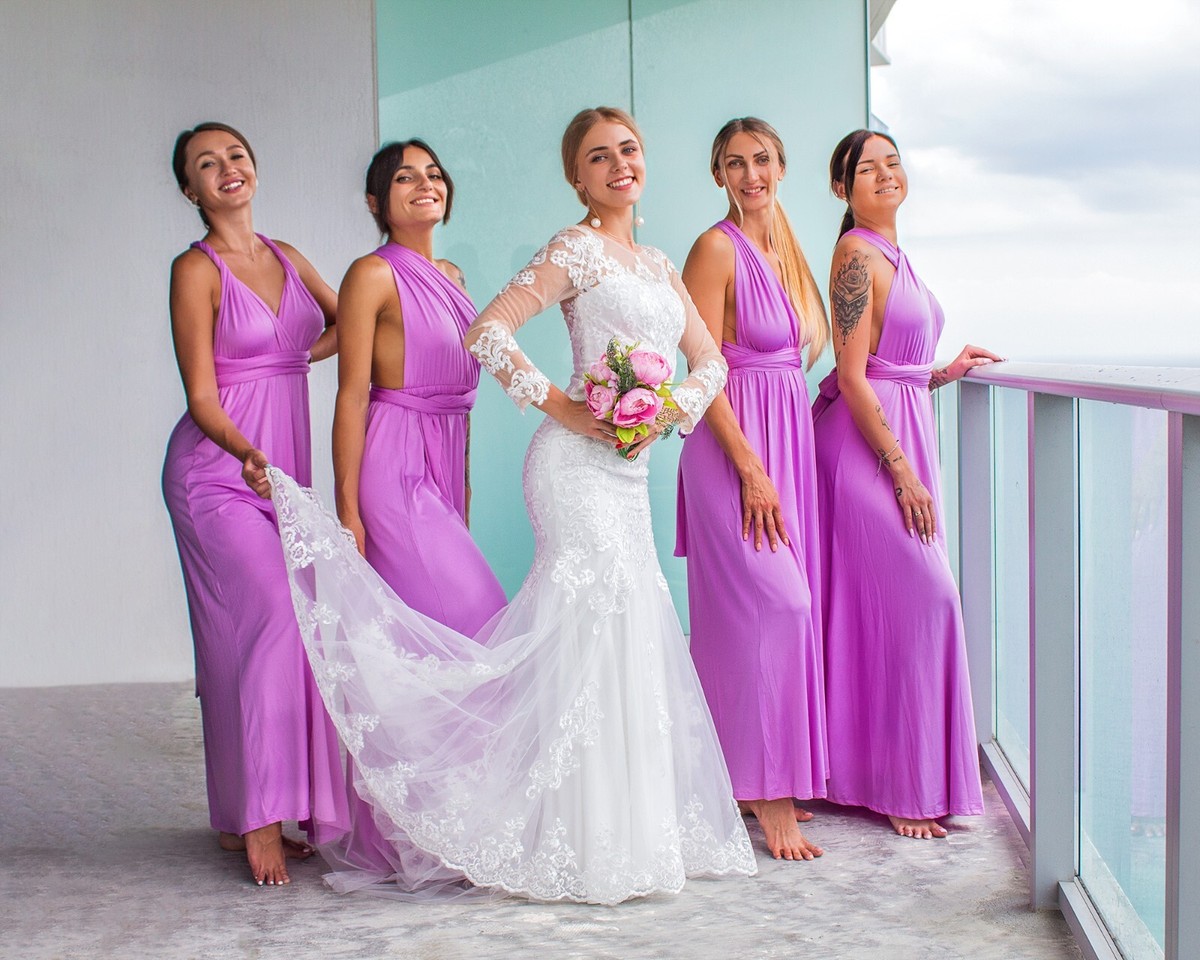 universal bridesmaid dress Plum Infinity Dress Bridesmaid Multiway Convertible Dress Made in USA +36 Colors